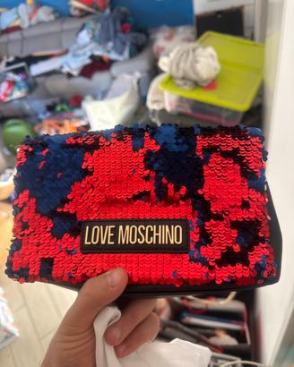 Pochette Love Moschino Paillettes Reversibili