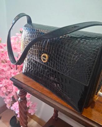 Borsa vintage nera "Vero Cocco Bidenti"