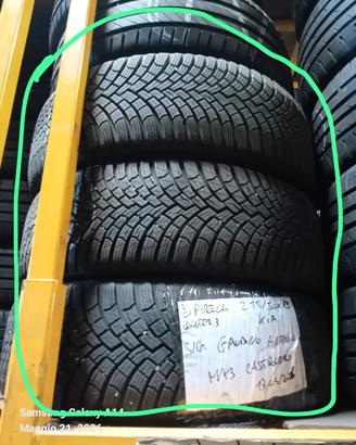 4 gomme invernali usate  per auto elettriche 