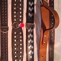 Collari e guinzagli in vero cuoio