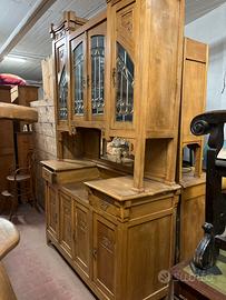 Credenza liberty in noce