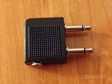 Adattatore audio jack 3,5mm per cuffie aereo