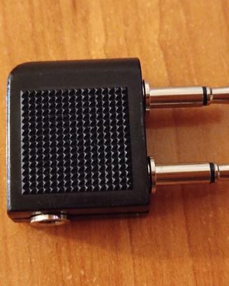 Adattatore audio jack 3,5mm per cuffie aereo