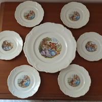 Servizio piatti dessert/frutta vintage - Bavaria