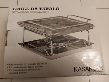 Grill da tavolo (pietra ollare) Kasanova
