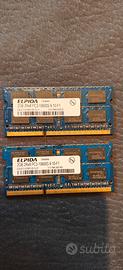 RAM Elpida 2gb x 2 = 4gb ddr3 10600s