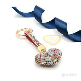 Portachiavi Cuore Brillantini colorato