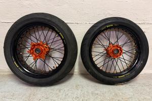 Cerchi 17 Excel Faba motard ktm GOMMATI NUOVI