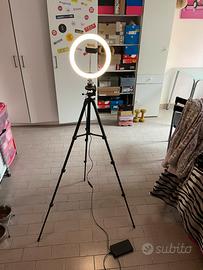 Cavalletto e ring light