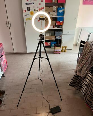 Cavalletto e ring light
