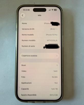 Iphone 15 pro 1 TB