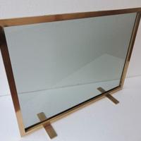 SCHERMO PARASCINTILLE in vetro termico e ottone