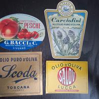 Etichette Vintage Prodotti Alimentari Italiani