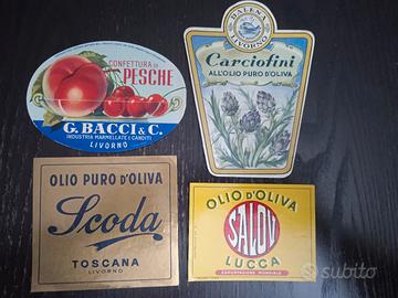 Etichette Vintage Prodotti Alimentari Italiani