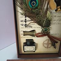 Set Calligrafia Vintage Steampunk 🖋️ Piuma Pavone