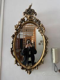 Consolle antica con specchiera abbinata