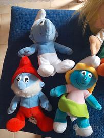 puffi circa 20 cm ( puffetta, grande puffo,puffo)