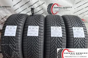 4 PNEUMATICI 205/60 R16 PIRELLI INVERNALI 80%
