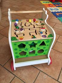 Carrello multi gioco in legno