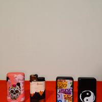 Set di 4 Accendini da Collezione (Djeep, Prof, Zip