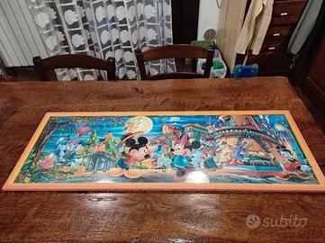 QUADRO/PUZZLE CON CORNICE IN LEGNO