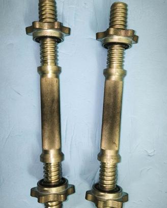 Coppia manubri filettati bodybuilding Domyos