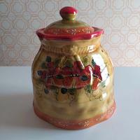 porta patate in ceramica dipinto a mano