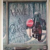 Poster Coca-Cola su carta ruvida