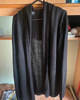 Cardigan nero con cappuccio Asos