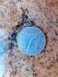 moneta rara da 10 lire del 1981 in perfette condiz