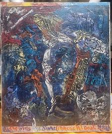 Dipinto Materico Anno 1989 - Dimensioni 50x60 cm