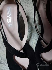 KEYS scarpe da donna nere nr 40. tacco 11cm