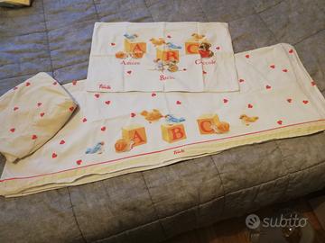 completo lenzuola lettino Trudi