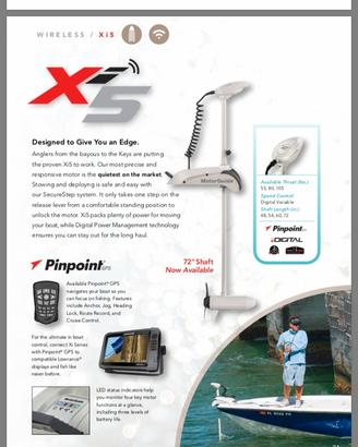 Motorguide Xi5 100" 36v gambo 250cm
