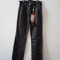 Pantaloni da donna nero lucido Versace taglia 26