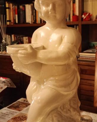 Statua porcellana angelo