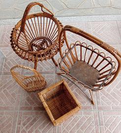 LOTTO CESTE VINTAGE DELLA NONNA