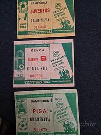 biglietti campionato calcio 82/83