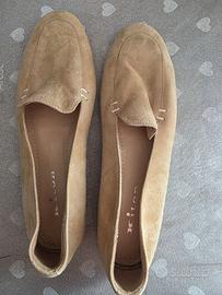 Mocassino kiton camoscio beige