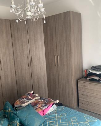 Armadio, con struttura letto e comó
