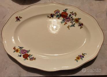 piatto ovale grande Società Ceramica Italiana