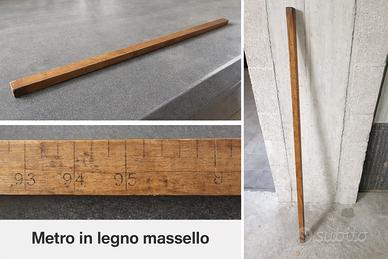 Banco metro vintage anni ’60 in legno massello