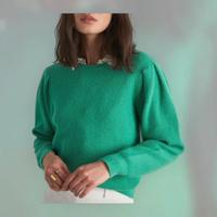 pullover verde smeraldo
