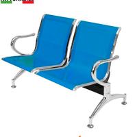 Panca da attesa in acciaio colore blu 2 posti