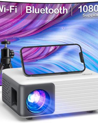 Proiettore Portatile Bluetooth WiFi con Treppiede