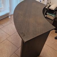 Tavolo mezzaluna in legno wenge'