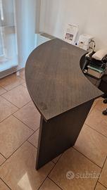 Tavolo mezzaluna in legno wenge'