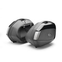 Coppia di valigie laterali V35 TECH, con cover ner