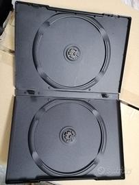 Custodie cd dvd doppia nera