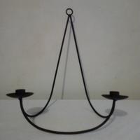 Candelabro a muro ferro battuto a mano